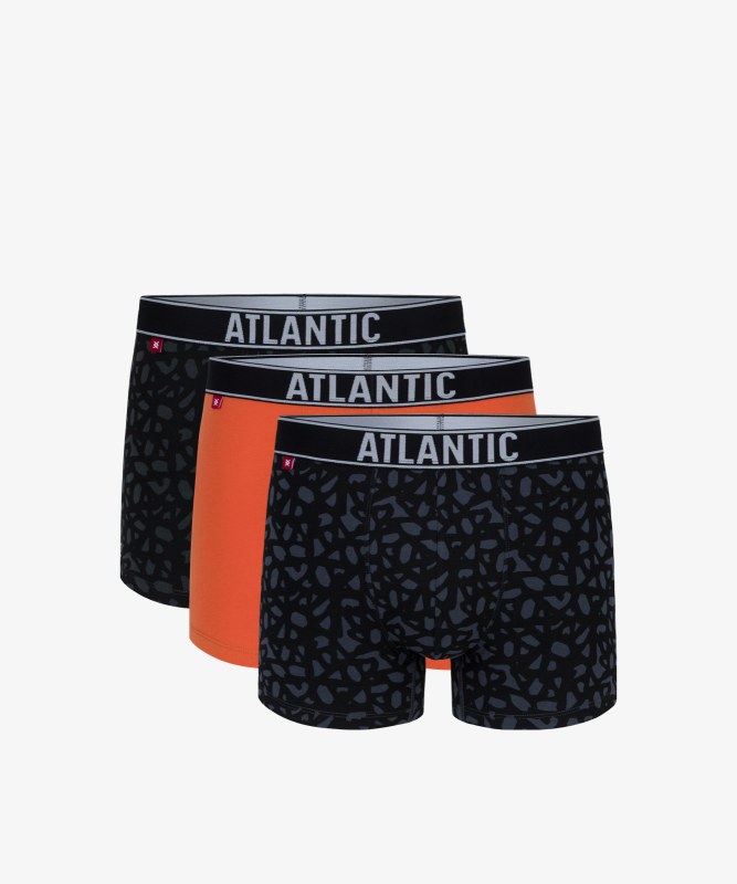 Pánské boxerky ATLANTIC 3Pack - vícebarevné - Pánské oblečení spodní prádlo boxerky