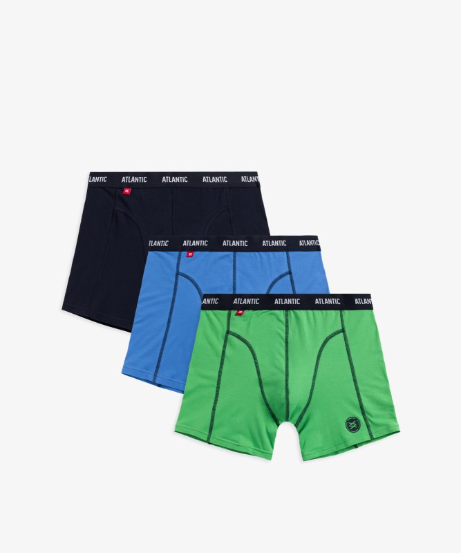 Pánské boxerky ATLANTIC 3Pack - vícebarevné - Pánské oblečení spodní prádlo boxerky