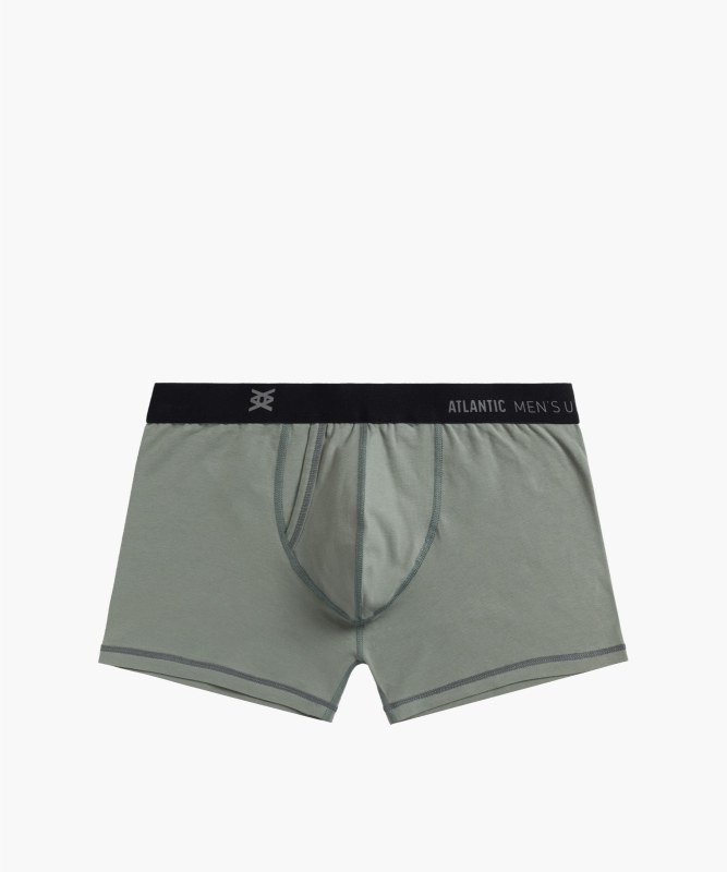 Pánské boxerky Atlantic - khaki - Pánské oblečení spodní prádlo boxerky