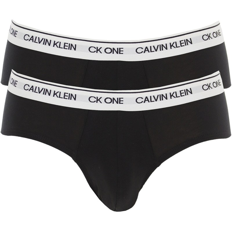 Slipy 2pcs NB2383A BNM černá - Calvin Klein - Pánské oblečení spodní prádlo