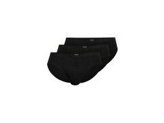 Pánské slipy 3 pack 1446 Basic black - HENDERSON