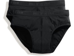 Fruit of the Loom Classic Sport 2-Pack Pánské sportovní slipy, balení po 2 ks 16.7018 black