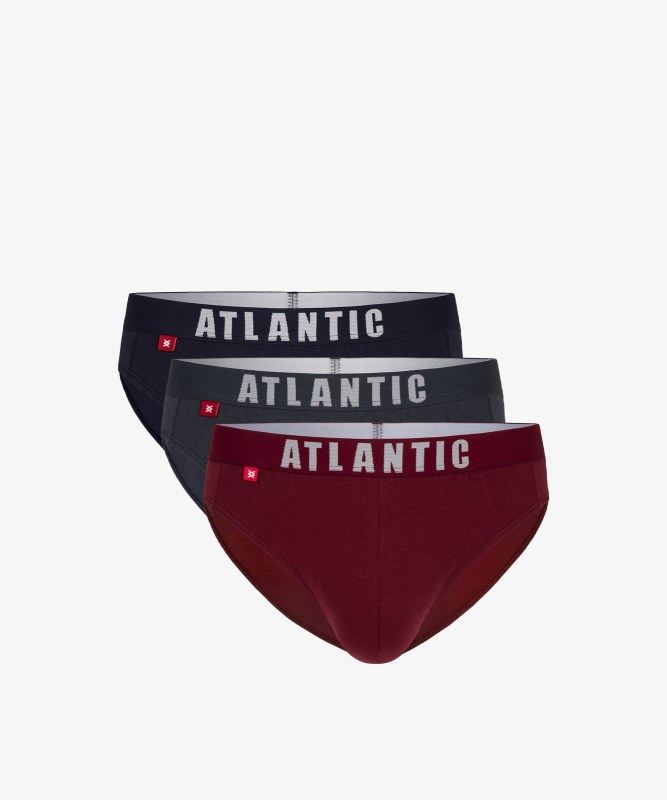 Pánské slipy Atlantic 3MP-094/01/02 A´3 - Pánské oblečení spodní prádlo slipy