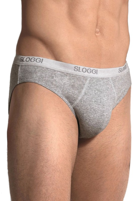 Pánské slipy Basic mini grey - Sloggi