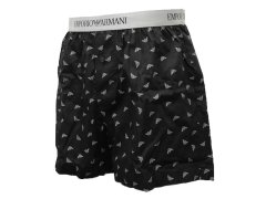 Pánské trenýrky 110991 4R576 35221 černé s potiskem - Emporio Armani