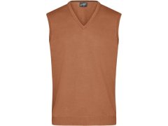 Daiber JN 657 Pánská svetrová vesta s výstřihem do V 02.0657 camel
