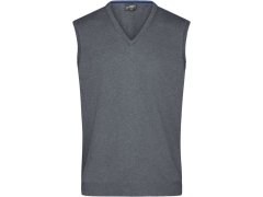 Daiber JN 657 Pánská svetrová vesta s výstřihem do V 02.0657 grey heather