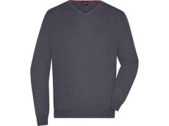 Daiber JN 659 Pánský svetr s výstřihem do V 02.0659 anthracite melange