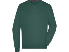 Daiber JN 659 Pánský svetr s výstřihem do V 02.0659 forest green