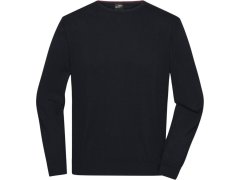 Daiber JN 1314 Pánský svetr s&nbsp;kulatým výstřihem 02.1314 black