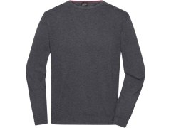 Daiber JN 1314 Pánský svetr s&nbsp;kulatým výstřihem 02.1314 anthracite melange