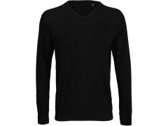 NEOBLU Sullivan Men Pánský svetr s&nbsp;výstřihem do V 24.3987 deep black