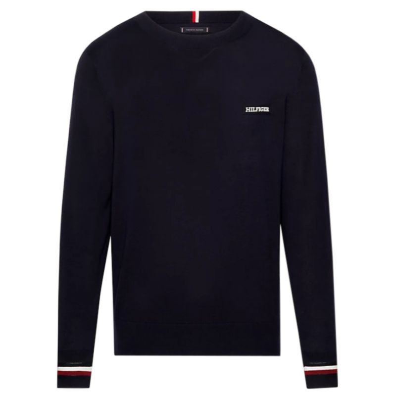 Svetr Tommy Hilfiger Global Stripe Sweater M MW0MW33502 - Pánské oblečení svetry