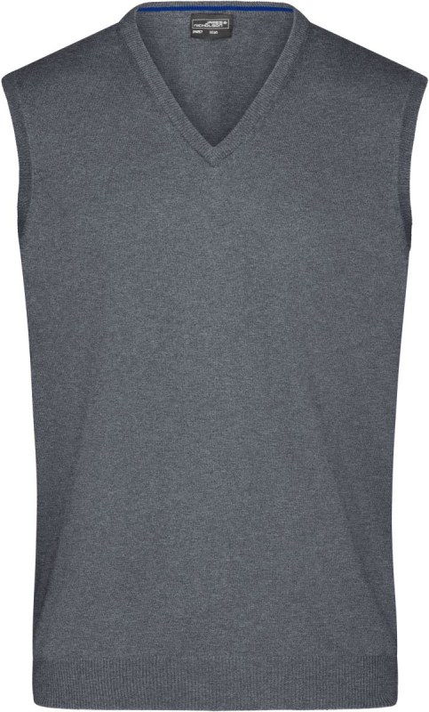 Daiber JN 657 Pánská svetrová vesta s výstřihem do V 02.0657 grey heather
