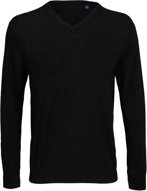 NEOBLU Sullivan Men Pánský svetr s výstřihem do V 24.3987 deep black