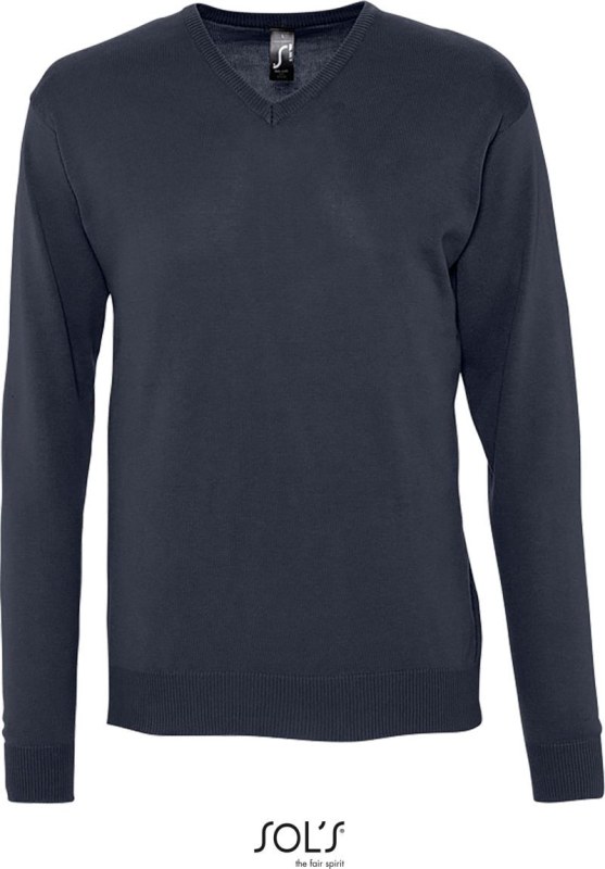 SOL´S Galaxy Men Pánský svetr s výstřihem do V 25.9500 navy