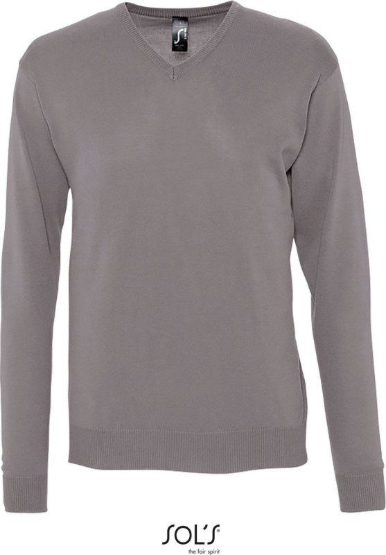 SOL´S Galaxy Men Pánský svetr s výstřihem do V 25.9500 medium grey