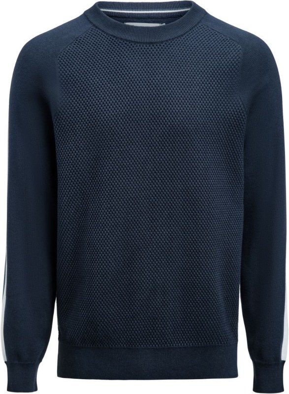 James Harvest Scarsdale Sweater Men Pánský svetr 62.2517 navy - Pánské oblečení svetry