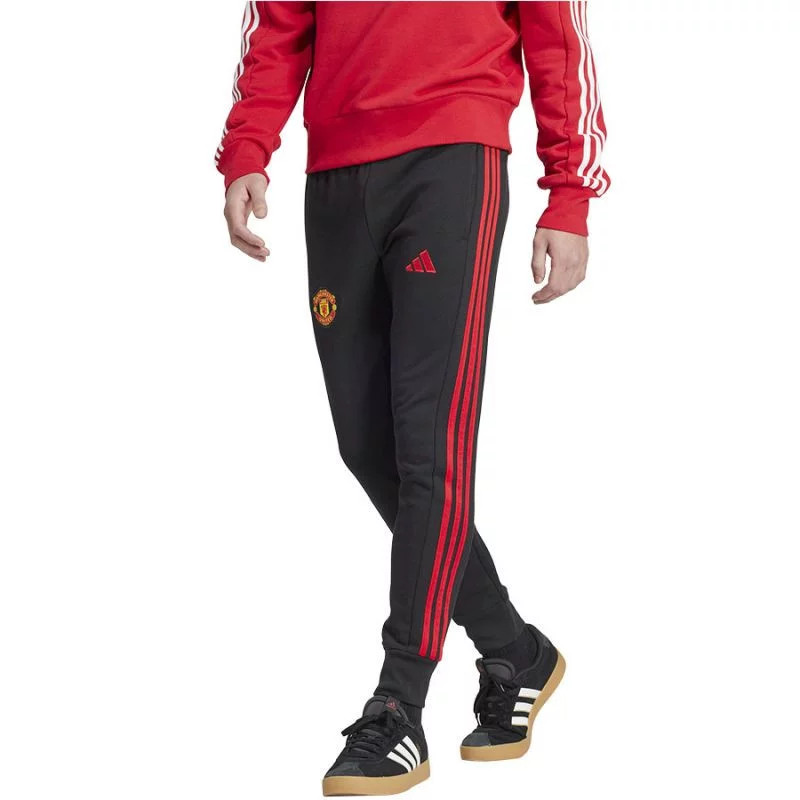 Pánské teplákové kalhoty M IT4179 černo-červené - Adidas - Pánské oblečení tepláky