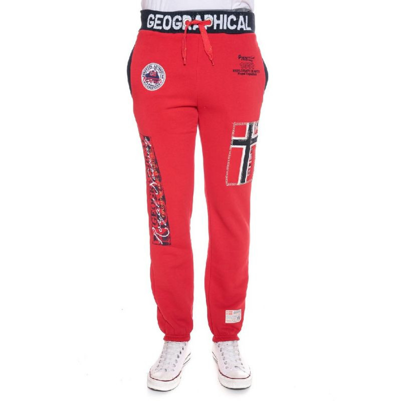 Pánské tepláky WY8619H/GN Červená vzor - Geographical Norway