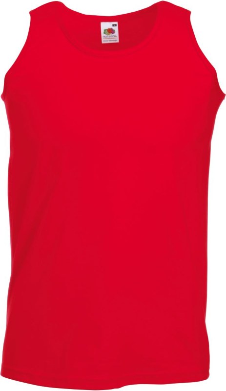 Fruit of the Loom Athletic Vest Pánské tílko 16.1098 red