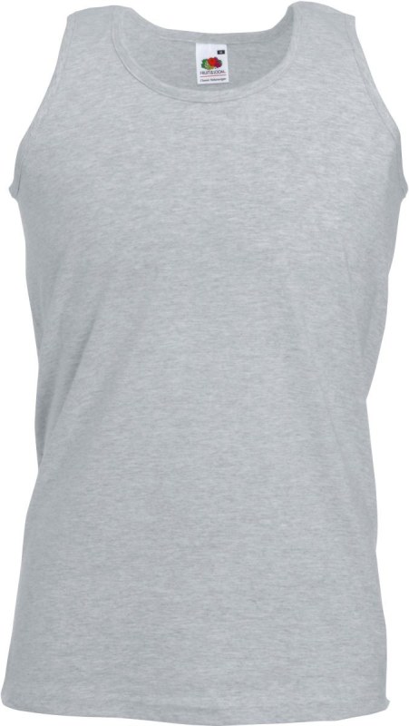 Fruit of the Loom Athletic Vest Pánské tílko 16.1098 heather grey