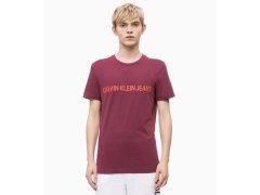 Pánské tričko OU39 vínová - Calvin Klein