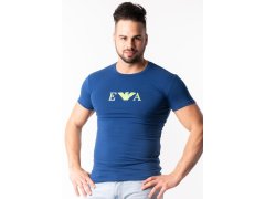 Pánské tričko 111035 9P523 modrá - Emporio Armani