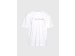 Pánské tričko na spaní S/S CREW NECK 000NM2501E 100 bílé - Calvin Klein
