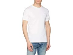Pánské Tričko s krátkým rukávem UM0UM00557-100 bílé - Tommy Hilfiger