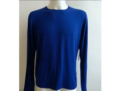 Pánské tričko s dlouhým rukávem 714753030001 modré - Ralph Lauren