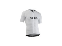 Cyklistické tričko NORTHWAVE Blade Hello Goodbye Jersey S/s, bílé