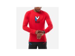 Pánské tričko MILLET Trilogy Wool Ts Ls M, červené