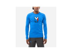 Pánské tričko MILLET Trilogy Wool Ts Ls M, modré´