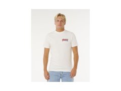 Pánské tričko RIP CURL Desti Animals Tee, bílé