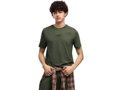 Pánské tričko Puma ESS Small No.1 s&nbsp;logem uprostřed, tmavě zelené 692912 86