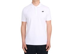 Pánské polo tričko 4F M0770 bílé 4FWMM00TPTSM0770 10S