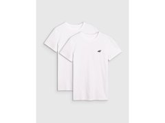 Pánské hladké tričko slim (balení po 2 ks) 4F 4FRMM00TTSHM3068-10S
