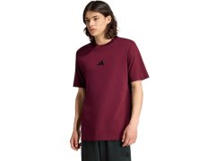 Pánské tričko adidas Essentials Small Logo Single Jersey, vínové, KF2403