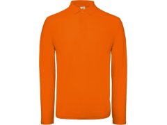 B&C ID.001 LSL Pánské piqué polo s&nbsp;dlouhým rukávem 01.0I12 orange