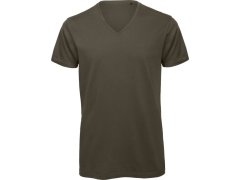 B&C Inspire V T /men_° Pánské tričko s výstřihem do V 01.TM44 khaki