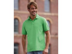Daiber JN 569 Pánské žerzejové elastické polo 02.0569 lime green/white