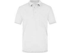 Daiber JN 569 Pánské žerzejové elastické polo 02.0569 white/black