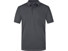Daiber JN 569 Pánské žerzejové elastické polo 02.0569 graphite/white