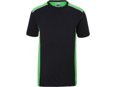 Daiber JN 860 Pánské pracovní tričko - Color 02.0860 black/lime green