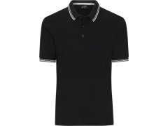 Daiber JN 1306 Pánské těžké piqué polo s&nbsp;proužky 02.1306 black/white/grey