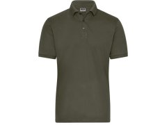 Daiber JN 1806 Pánské pracovní elastické bio polo - Solid 02.1806 olive