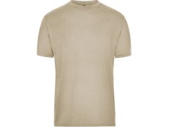Daiber JN 1808 Pánské pracovní tričko z bio bavlny - Solid 02.1808 stone
