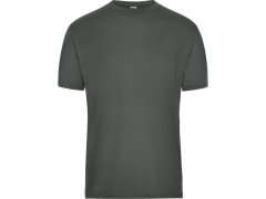 Daiber JN 1808 Pánské pracovní tričko z bio bavlny - Solid 02.1808 dark grey