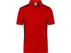 Daiber JN 1826 Pánské pracovní piqué polo "Strong" 02.1826 red/black